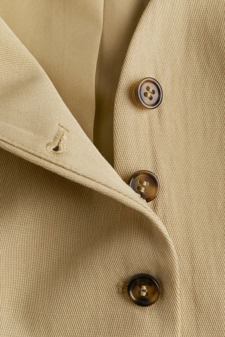 Linen-blend Suit Vest - Beige - Ladies | H&M US | H&M (US + CA)