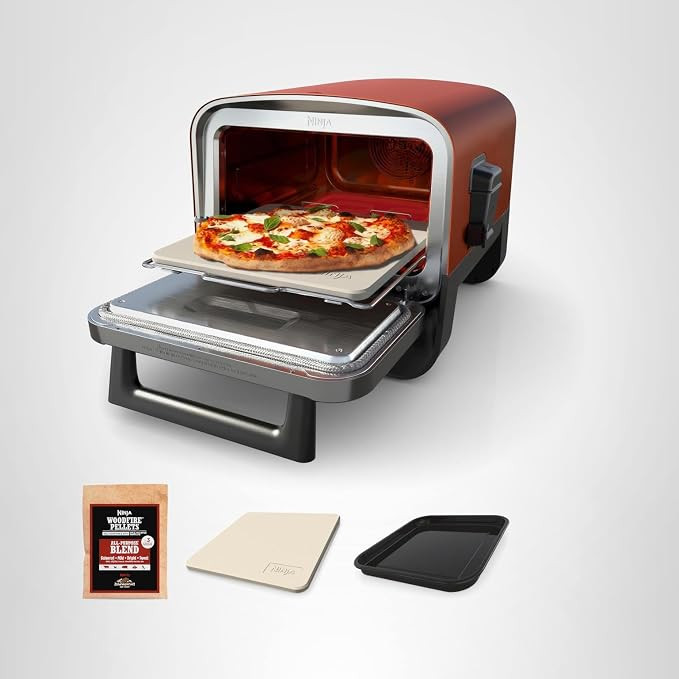 Ninja Woodfire Outdoor Pizza Oven, 8-in-1 Portable Electric Roaster Oven, Heats up to 700°F, 5 A... | Amazon (US)