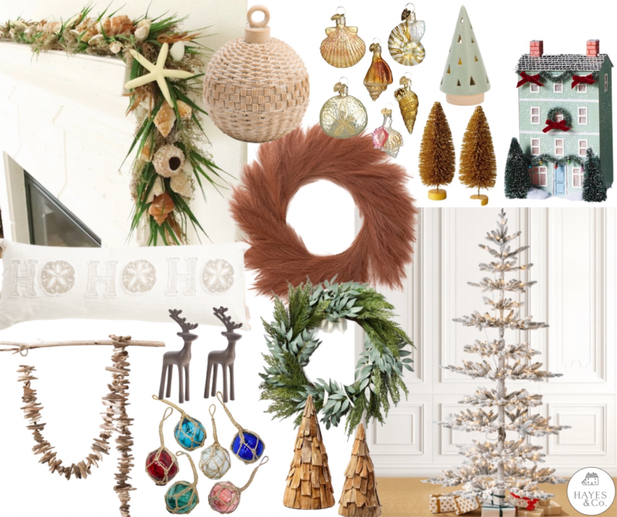 Coastal Christmas decor!  Beach Christmas decor can be tough to find, even harder to curate from normal Christmas decor, but if you stick to traditional coastal decorating rules that will help!

#LTKhome #LTKSeasonal #LTKunder100