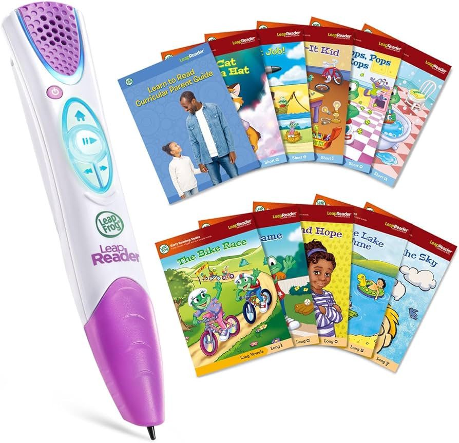 LeapFrog LeapReader System Learn-to-Read 10 Book Mega Pack, Pink | Amazon (US)