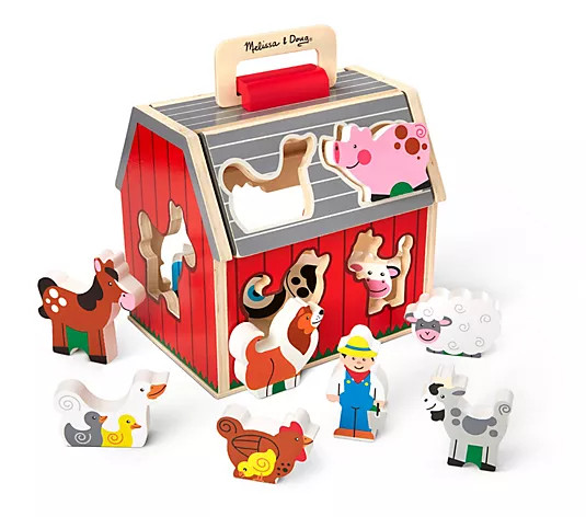 Melissa & Doug Take Along Sorting Barn | QVC