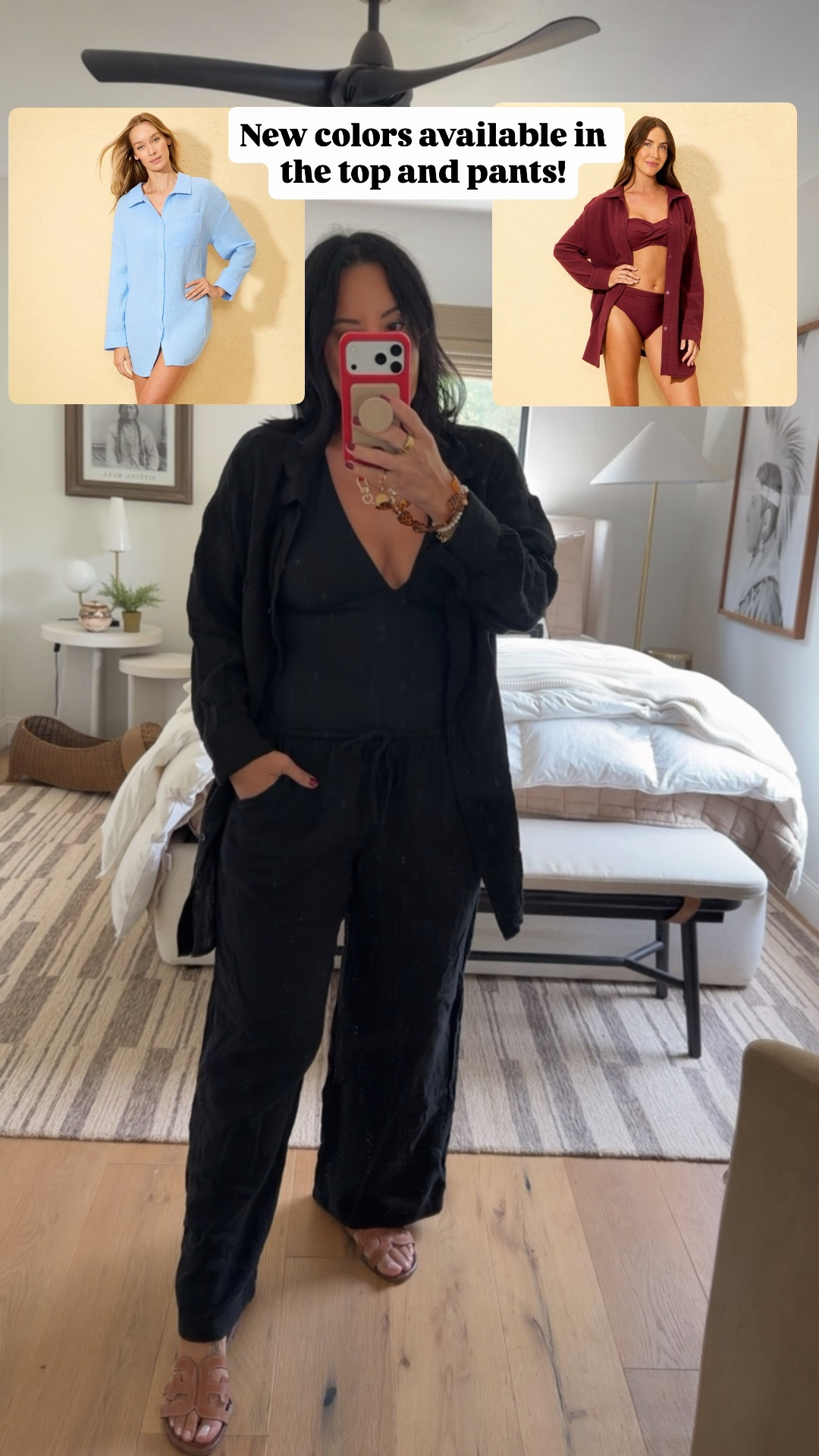 Top and bottoms size medium (I’m a size 8), swimsuit size large (I always size up in swimsuits). 

#LTKmomlife #LTKSwim #LTKOver40