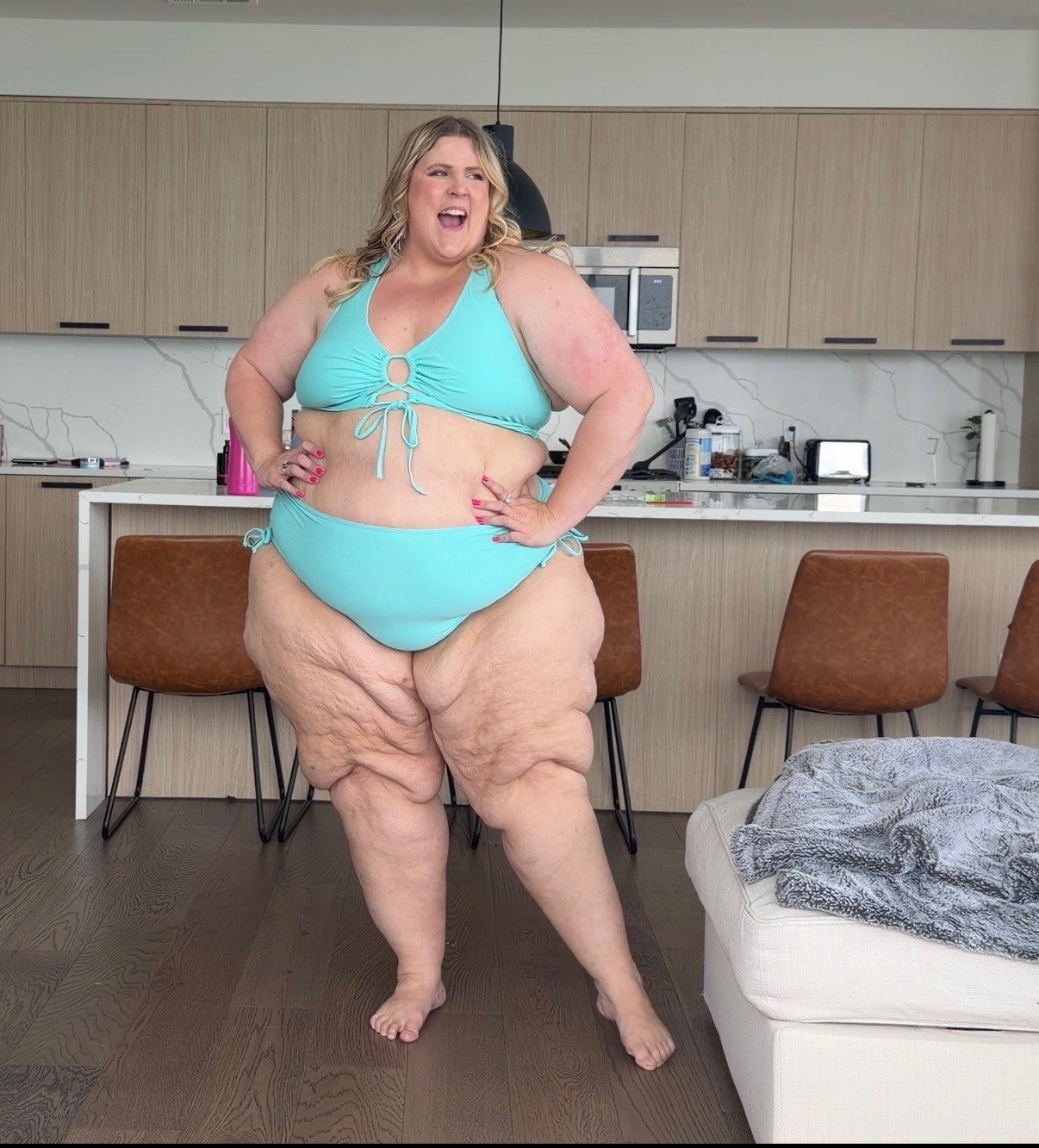 Such a bright aqua color - and the ties are so cute. 

 #LTKSeasonal #LTKPlusSize #LTKSwim