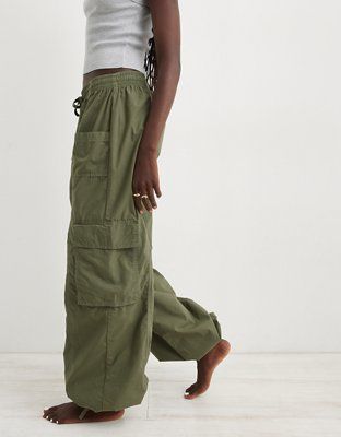 Aerie High Waisted Go-For-It Baggy Cargo Pant | Aerie