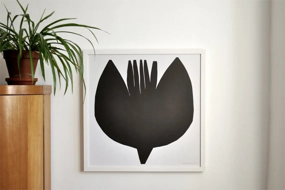 2in1 Poster print: FLOWERBIRD (50 x 50 cm) | Etsy (US)