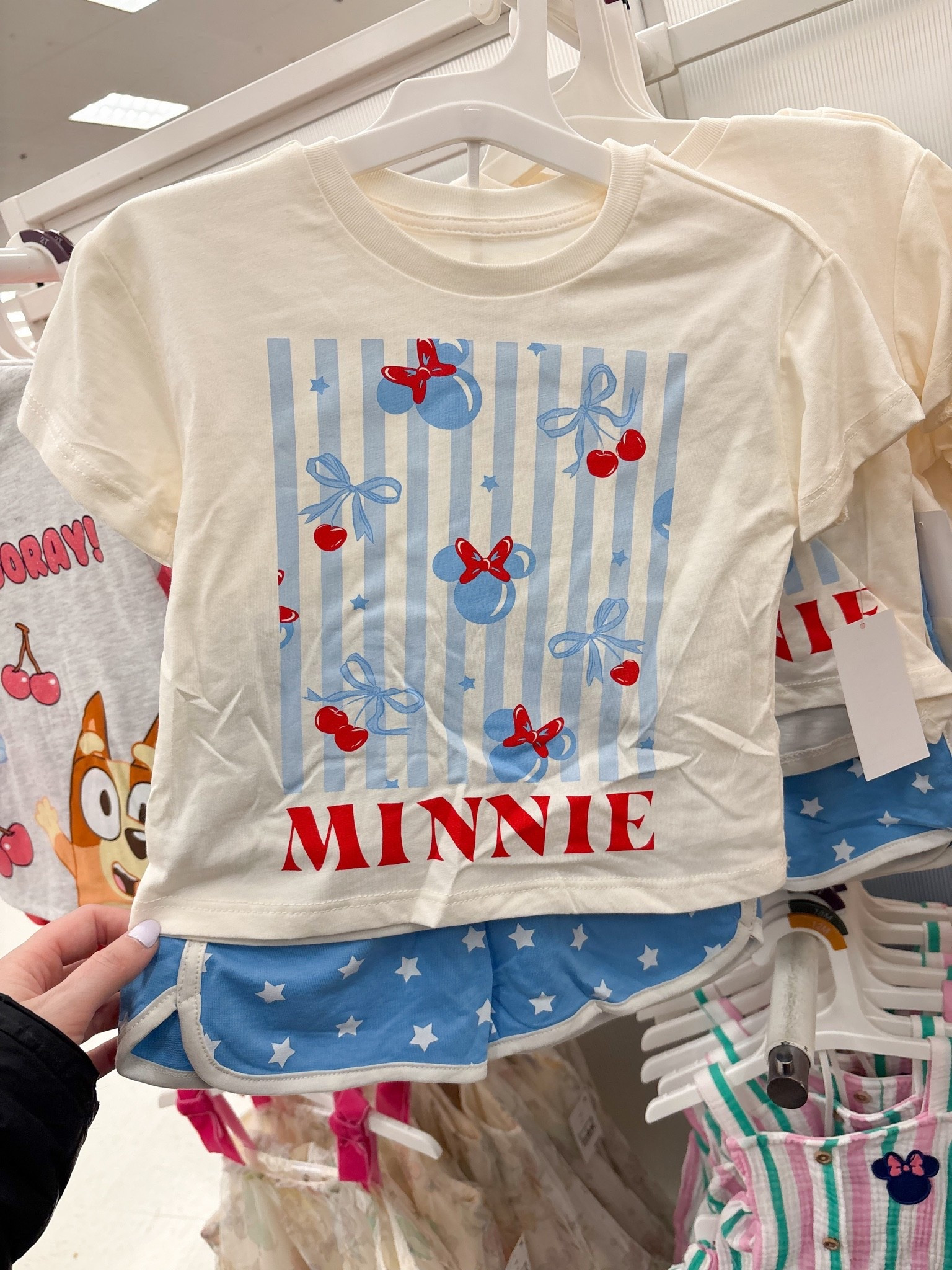 ✨ Target toddler finds that I absolutely did not need... but here we are. 🥹❤️💙

This Minnie set is giving vintage Disney, summer vacation, fireworks, cherry lemonade, and Main Street U.S.A. all in one outfit. 🎀🍒✨

The light blue stripes, little cherries, and star shorts had me adding to cart before I could even pretend to be responsible. 😅

If you're heading to Disney this summer or just love a cute toddler outfit, this one is TOO good to pass up.

🩵 Target toddler section for the win again!

#LTKKids #TargetStyle #TargetFinds #ToddlerStyle #DisneyMom #DisneyOutfit #ToddlerFashion #TargetKids #SummerStyle #MomFinds #DisneyKids #MinnieMouse #ToddlerGirlStyle #LTKFamily #TargetRun

#LTKBump #LTKBaby #LTKKids