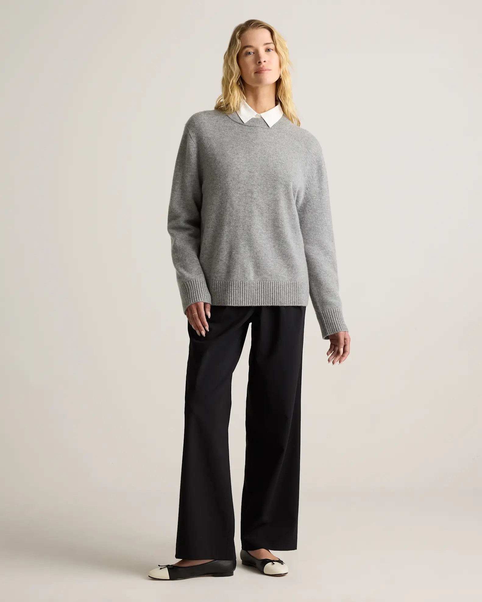 Mongolian Cashmere Oversized Crewneck Sweater | Quince