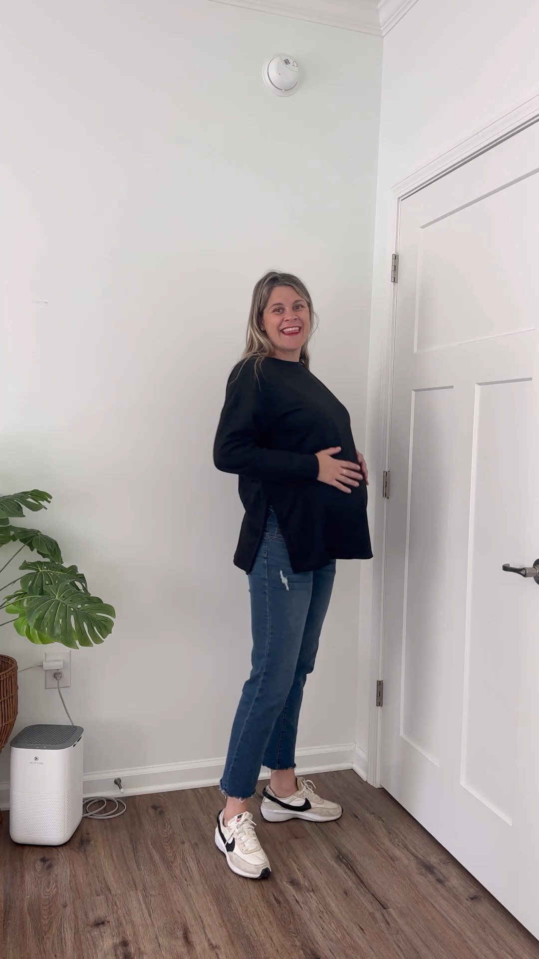 Quick review on this cute, comfy and versatile long sleeve maternity shirt! I ordered true to size (im wearing a medium and am 5’9 and in my third trimester)  

#LTKBump #LTKFindsUnder50 #LTKFallSale