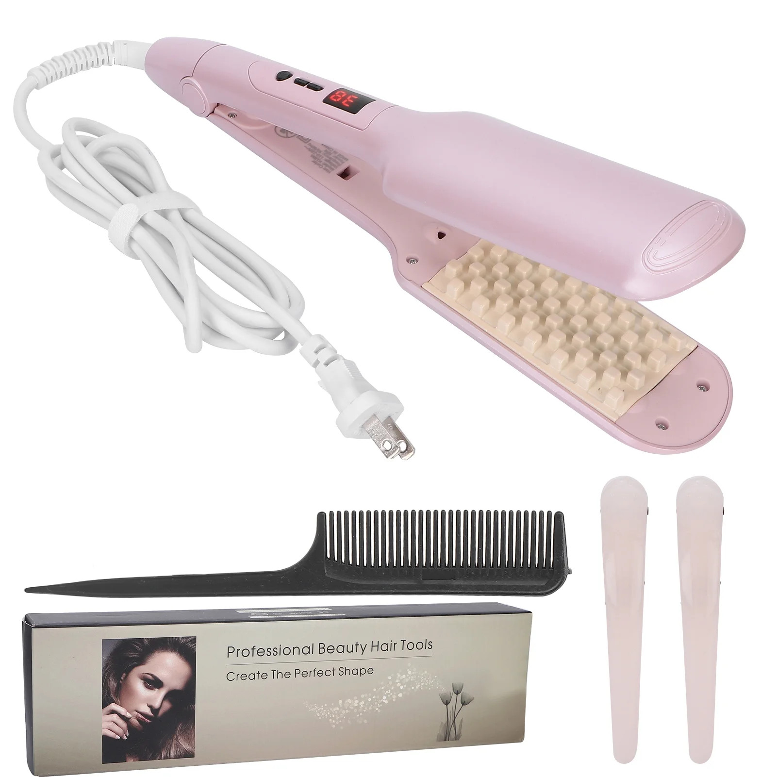Volumizing Curling Hair Iron Grid Hair Volume Crimper Fluffy Hair Curler for Hairstyling Tool 110... | Walmart (US)