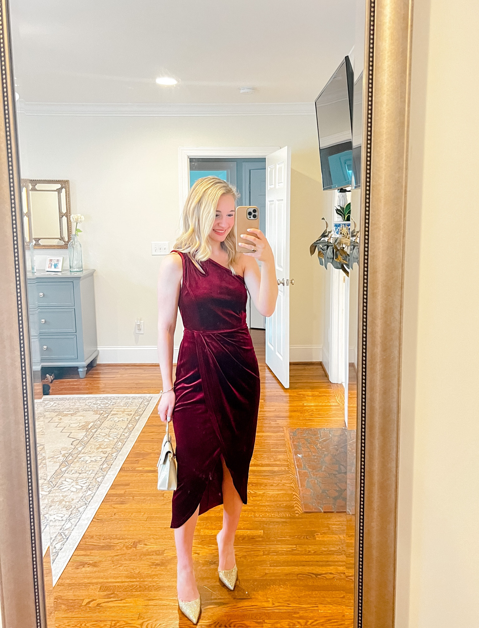 Flattering amazon velvet dress perfect for a holiday party or wedding // runs true to size - wearing a size small 

#LTKunder50 #LTKHoliday #LTKSeasonal