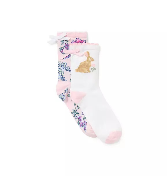 Floral And Bunny Sock 2-Pack | Janie and Jack