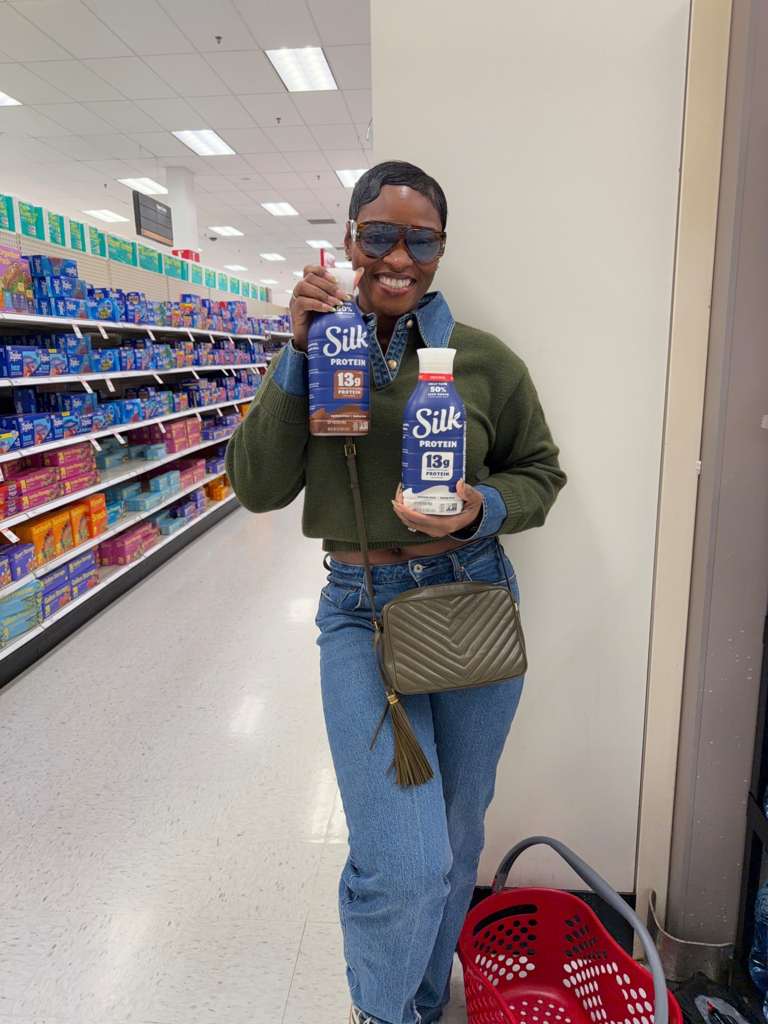 #AD Try out the new Silk Plant Protein milk at @Target! 

#feelplantygood #silkTarget #targetfinds
#TargetPartner

† Silk Protein Original: 4g sugar/cup; reduced fat milk: 11g sugar/cup
‡Silk Protein Original: 13g protein/cup; reduced fat milk:
