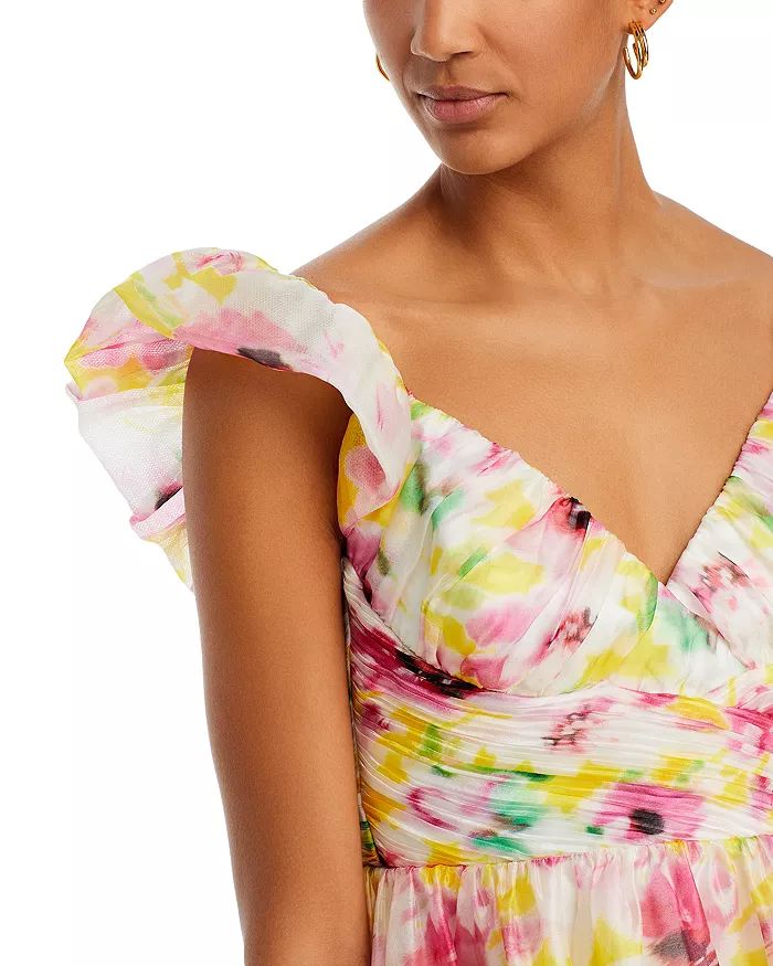 AQUA Watercolor Flutter Sleeve Mini Dress - 100% Exclusive Back to results -  Women - Bloomingdal... | Bloomingdale's (US)