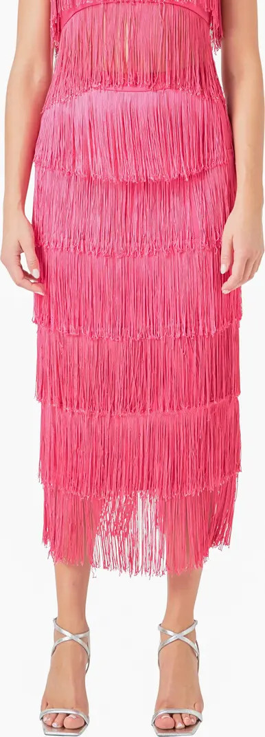 Fringe Tiered Maxi Skirt | Nordstrom