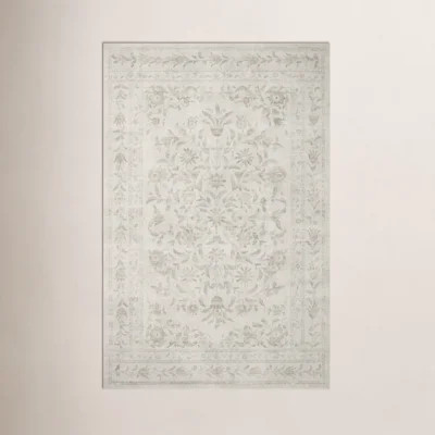 Rifle Paper Co. x Loloi Courtyard Yellow / Multi Area Rug feat. CloudPile | Wayfair North America
