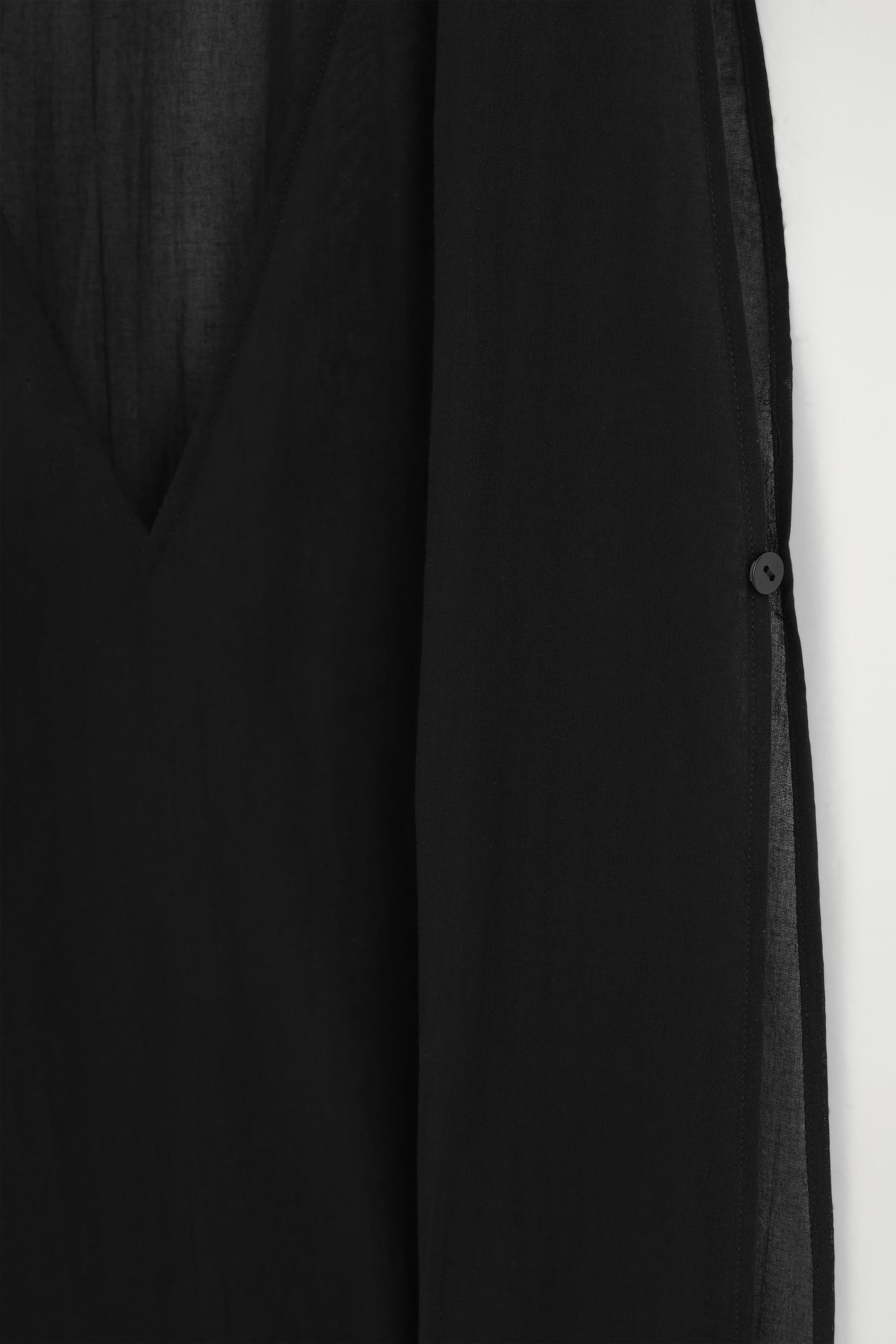 OPEN-SIDE SHEER TUNIC - BLACK | COS US | COS (US)
