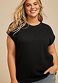 Plus Size 24/7 Textured Clara Tee | Maurices