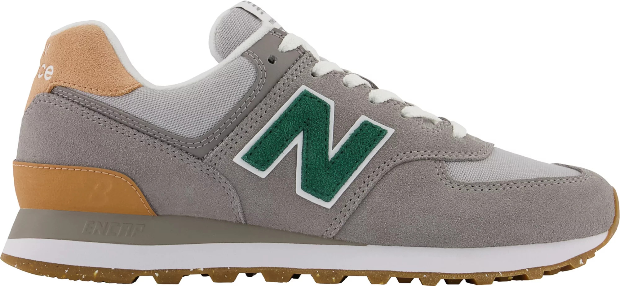 New Balance Women's 574 Shoes, Size 10, Grey/Green | Dick's Sporting Goods