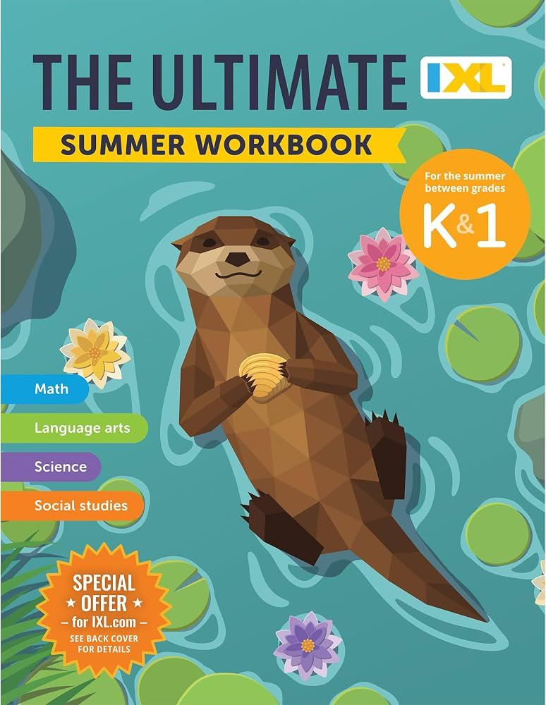 IXL Ultimate Summer Kindergarten to 1st Grade Workbook, Math, Reading Comprehension, Language Art... | Amazon (US)