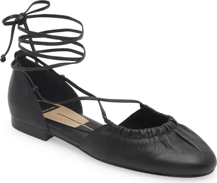 Cancun Ankle Tie Flat (Women) | Nordstrom Rack