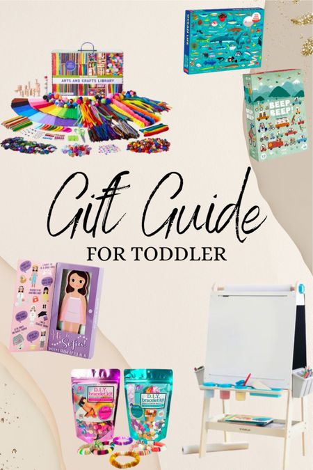 Gift guide for toddler, toddler gift ideas, gift guide for boys, gift guide for girls, creativity gifts, arts and crafts

#LTKkids #LTKHoliday #LTKSeasonal