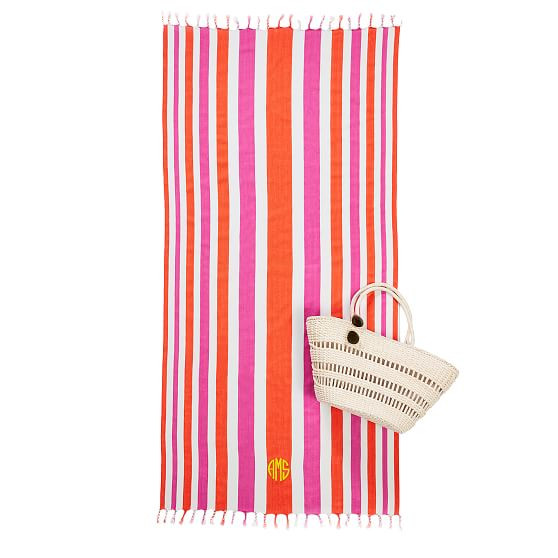 Striped Turkish Lightweight Towel | Mark and Graham