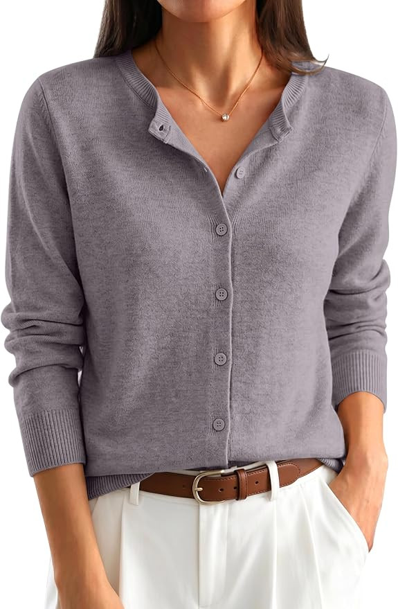 ANRABESS Womens Button Down Lightweight Cardigan Sweaters | Amazon (US)