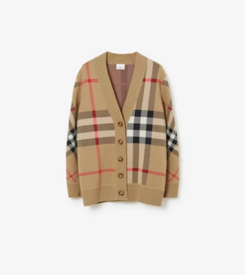 Check Wool Blend Cardigan | Burberry (US)