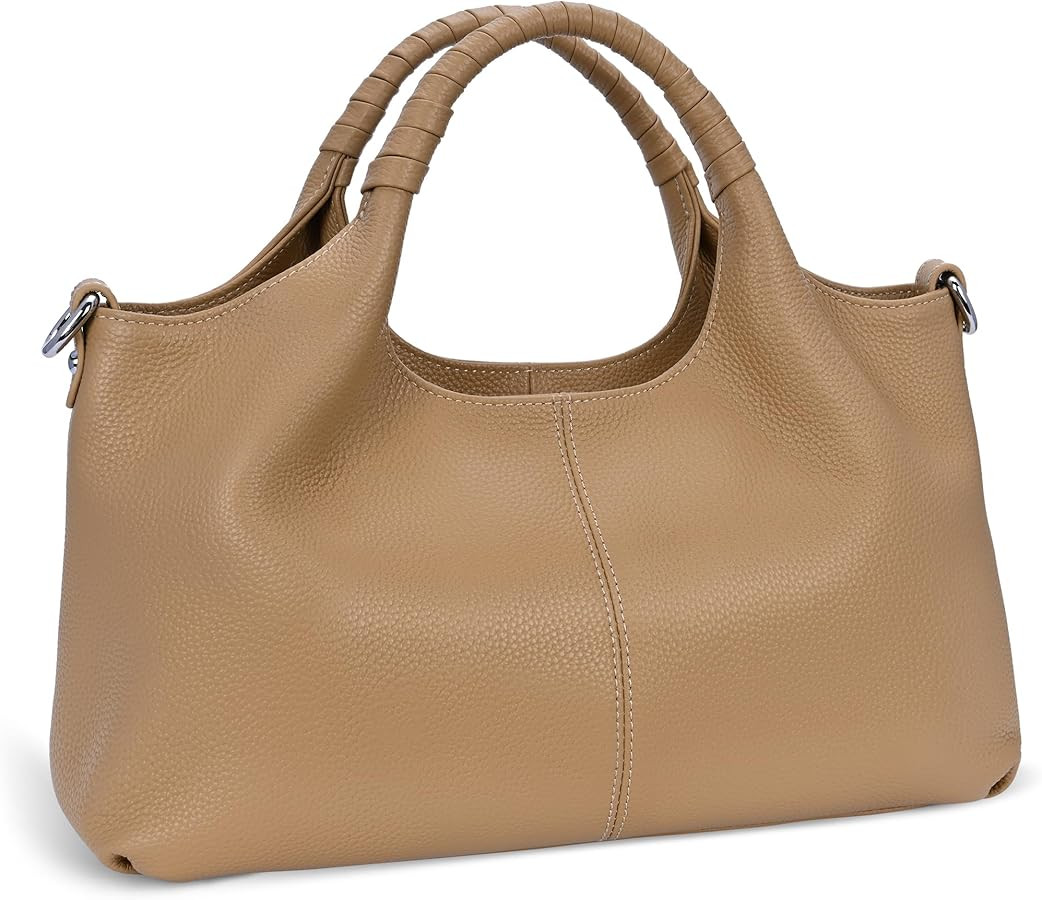 Iswee Genuine Leather Shoulder Bags Purses and Handbags for Women Satchel Designer Cross Body Hob... | Amazon (US)