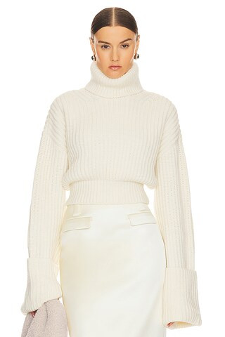 Helsa Esti Turtleneck Sweater in Ivory from Revolve.com | Revolve Clothing (Global)