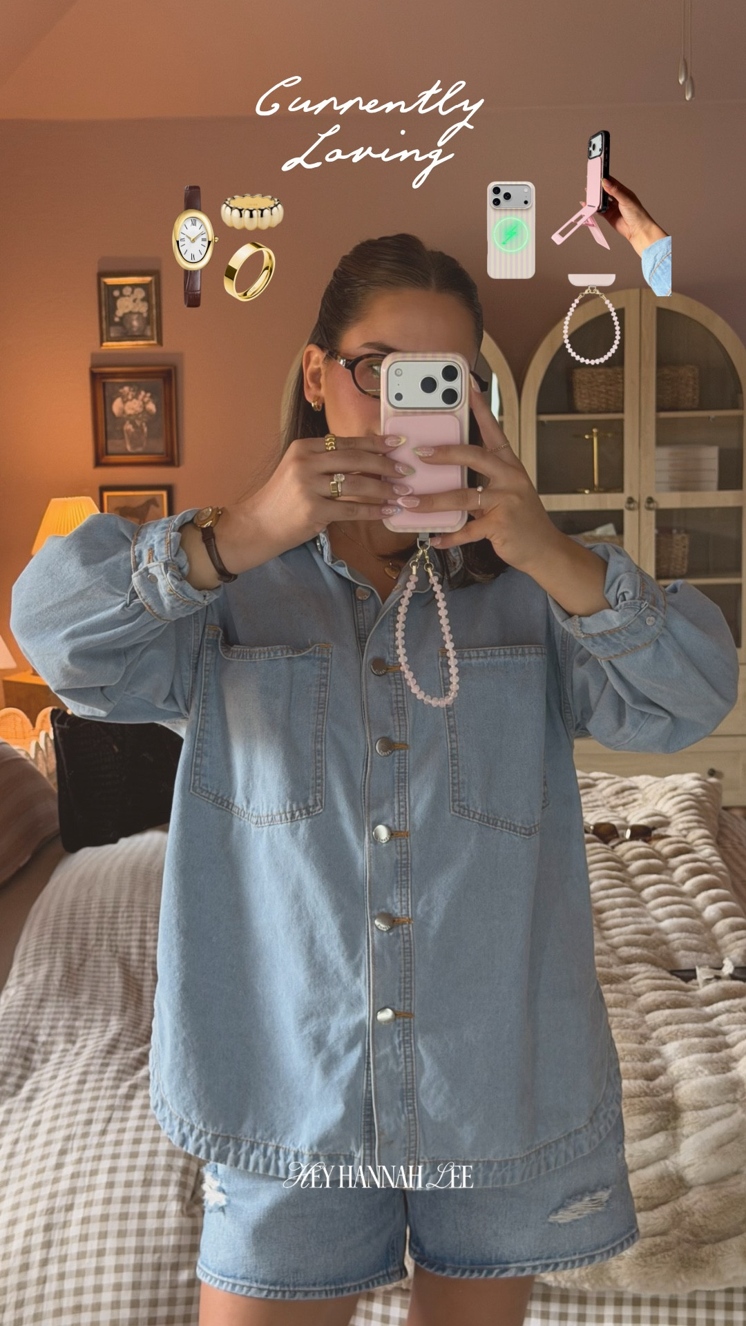 My everyday accessories 🧚🏼 accessories, phone cases, jewelry, denim shirt, ring, watch, phone charm, foldable tripod

#LTKdayinmylife #LTKgrwm #LTKootd