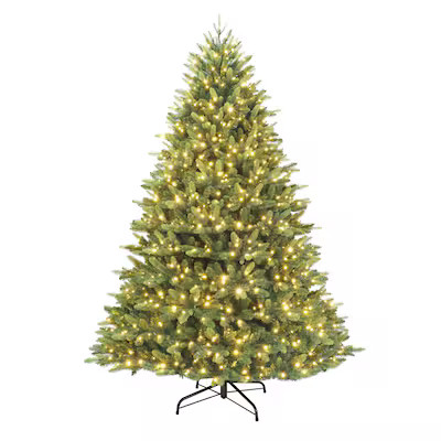 Holiday Living 7.5-ft Everett Grand Pre-lit Artificial Christmas Tree with Color Changing LED Lig... | Lowe's