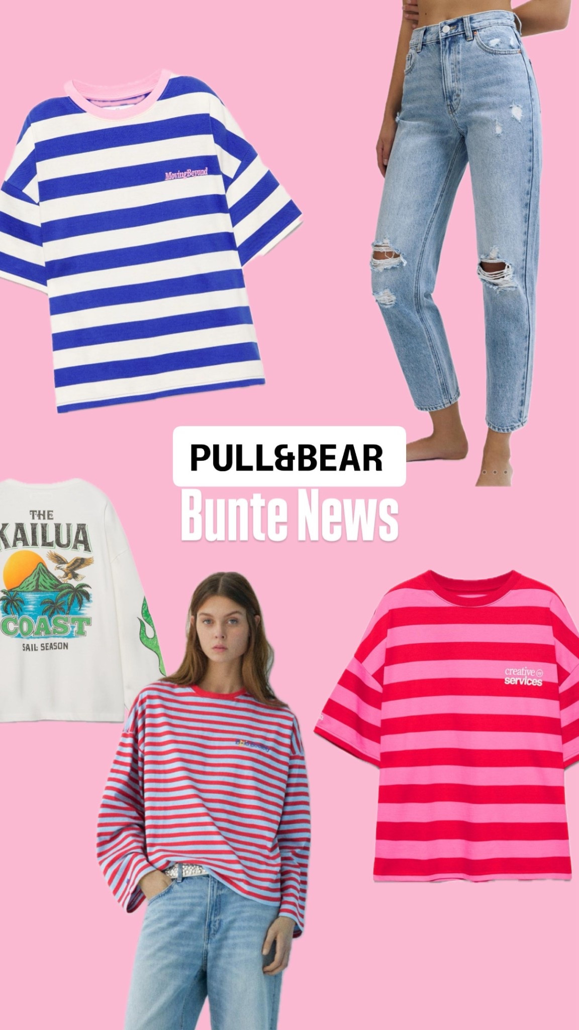 @Pull & Bear hat richtig tolle knallige Pieces gerade😍 zeige euch alles in einem Haul, wenn es angekommen ist😍✨#Streifen #Jeans #Longsleeve #Stripes #Bunt #PullAndBear #Longsleeve #LangarmShirt #Gestreift #Pink #Blau #BlauRosa #MomJeans #Jeans #RippedJeans
￼

#LTKdeutschland #LTKspring #LTKstyletip