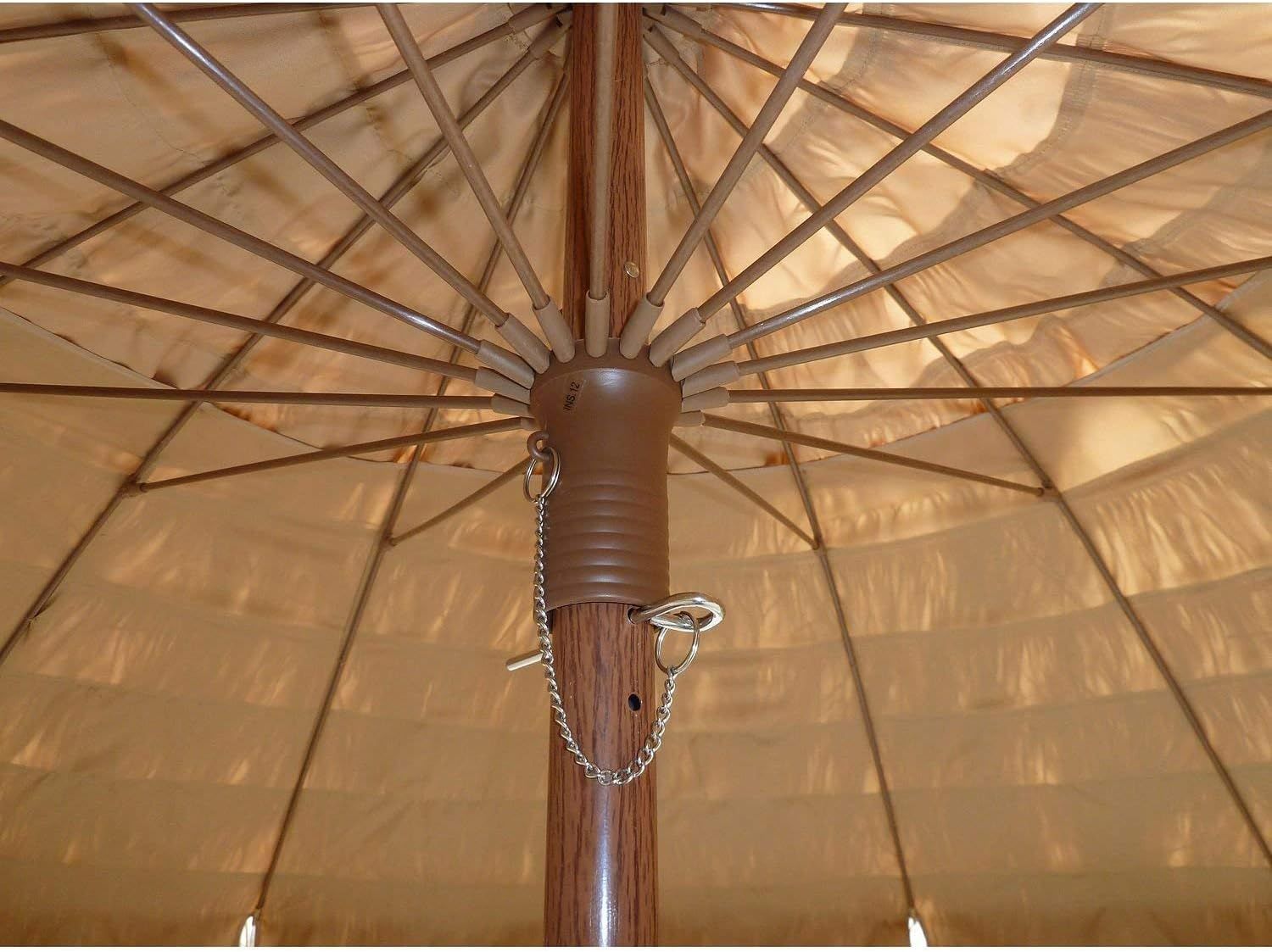 8' Hula Umbrella Thatched Tiki Patio Umbrella Natural Color 8 Foot Diameter Tropical Look Aluminu... | Amazon (US)