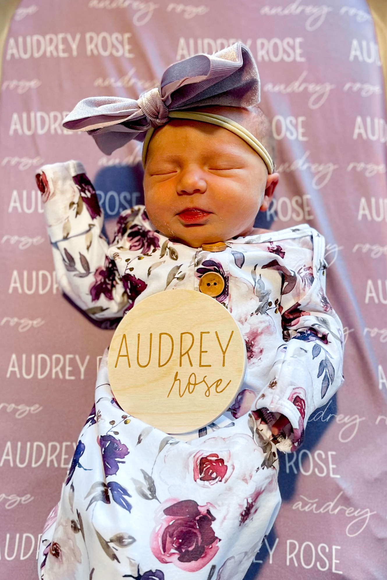 Baby going home outfit/ announcement outfit! Everything is so soft abs well made. Baby girl is wearing the dusty purple color. Also love the name sign. It looks so cute in her nursery! 

#LTKbaby #LTKunder100 #LTKunder50