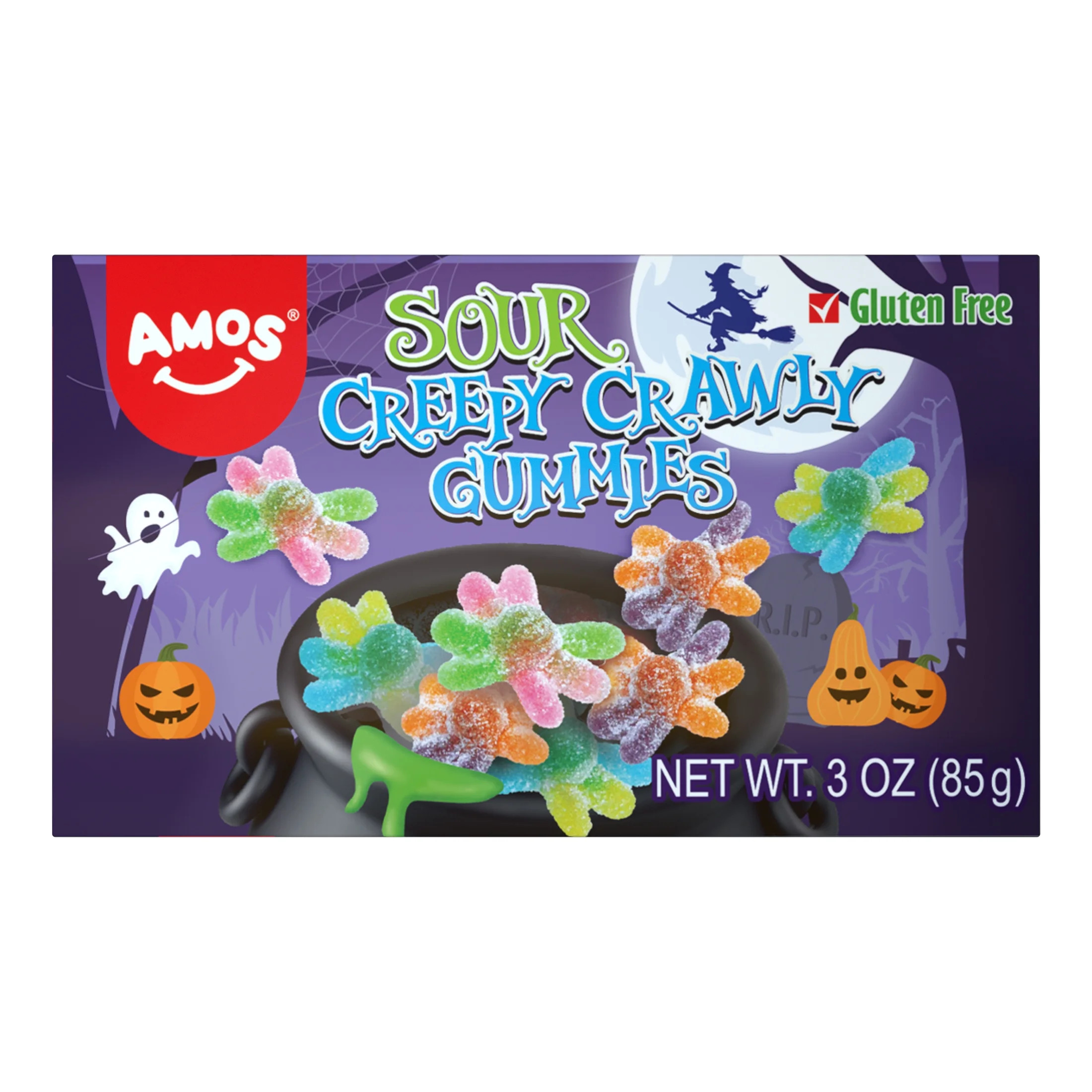 Amos Sweets Sour Creepy Crawly Halloween Candy Gummies, 3oz | Walmart (US)