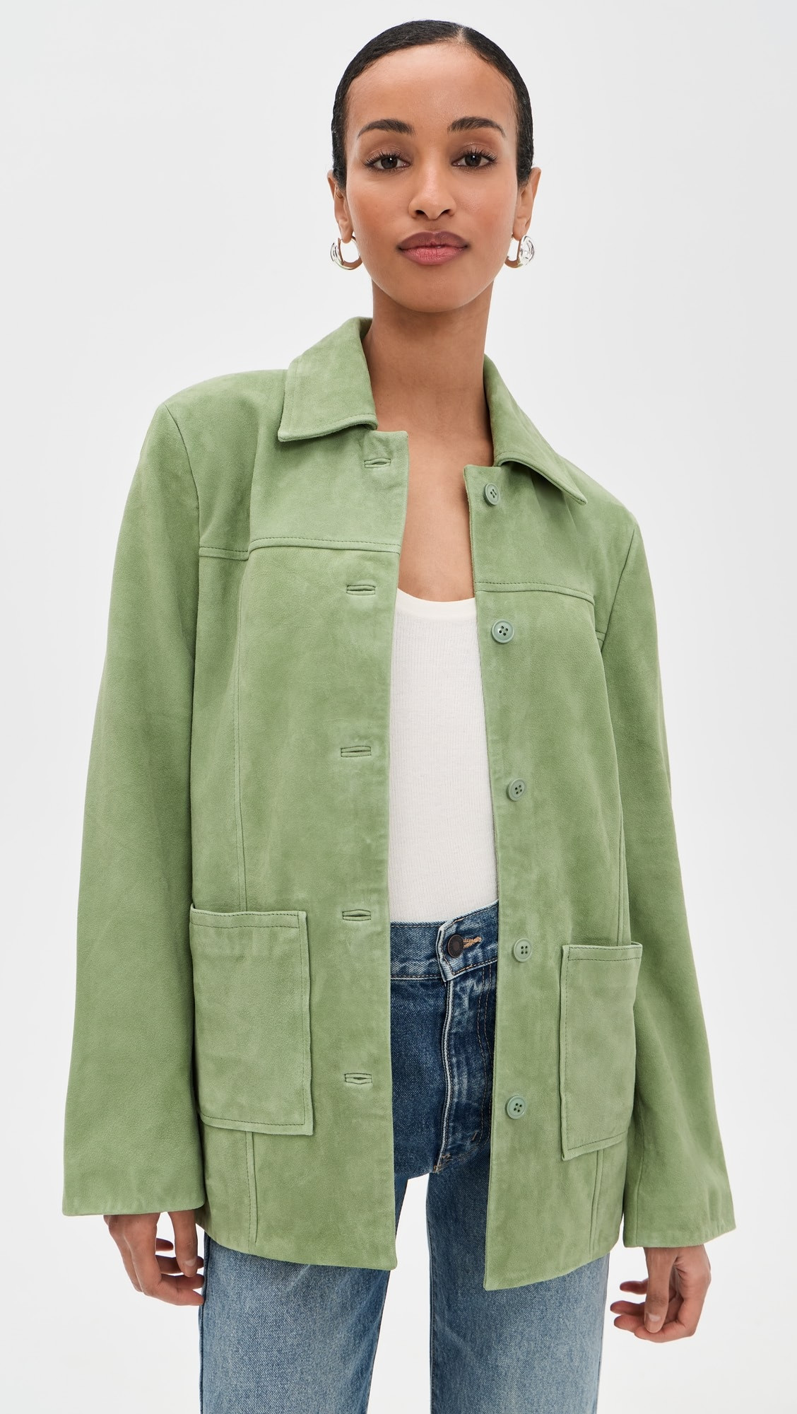Veda Lincoln Suede Shirt Jacket | Shopbop