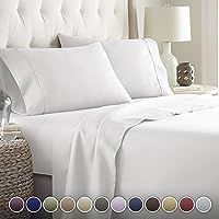 SONORO KATE Bed Sheet Set Super Soft Microfiber 1800 Thread Count Luxury Egyptian Sheets 16-Inch ... | Amazon (US)