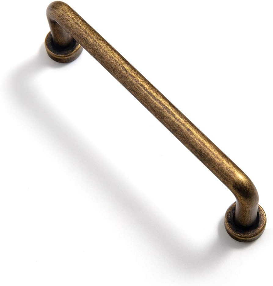 Goo-Ki 6 Pack 4'' Center to Center Antique Brass Cabinet Bar Pulls Vintage Drawer Handles Closet ... | Amazon (US)