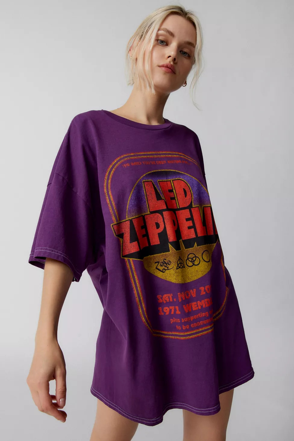 Led Zeppelin T-Shirt Dress | Urban Outfitters (US and RoW)