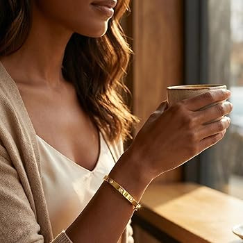 Christmas Gift MVCOLEDY Jewelry Gold /White Gold Plated Bangle Bracelet Heart Stone Stainless Ste... | Amazon (US)