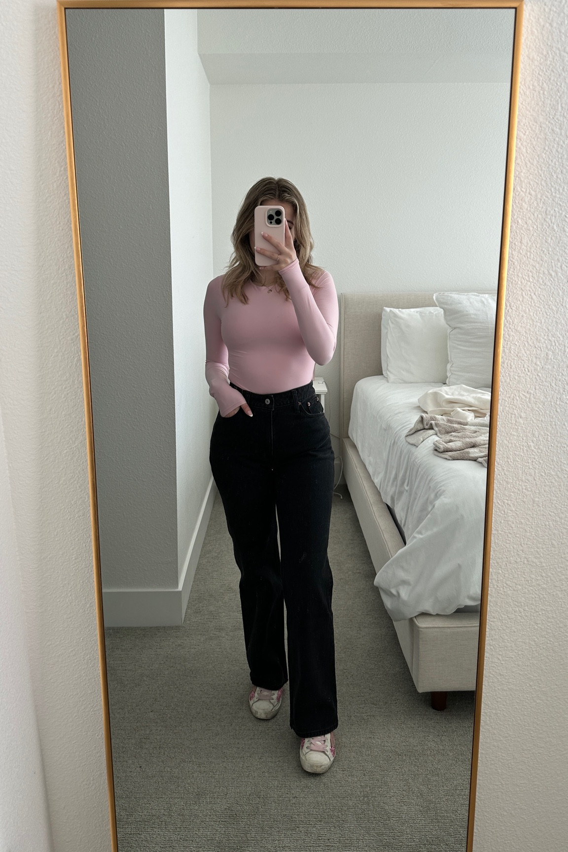 a&f denim sale! 25% off jeans & extra 15% off everything DENIMAF 
curve love 90s relaxed - 24 short
pink bodysuit - xs

valentines outfit casual | pink outfit | abercrombie denim | loose jeans | 

#LTKstyletip #LTKsalealert #LTKfindsunder100