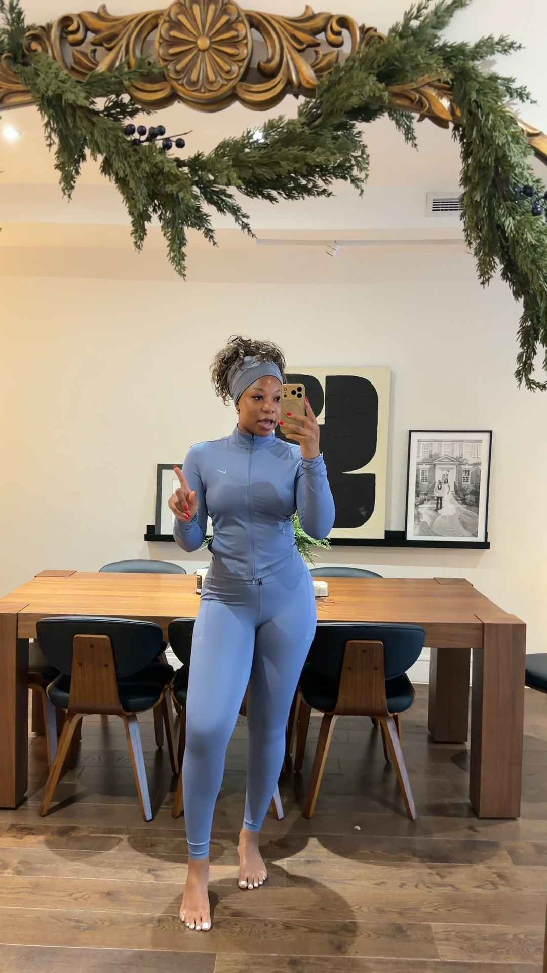 Today’s running outfit medium top large bottom. I believe that things are on sale if you use the code STRONG.