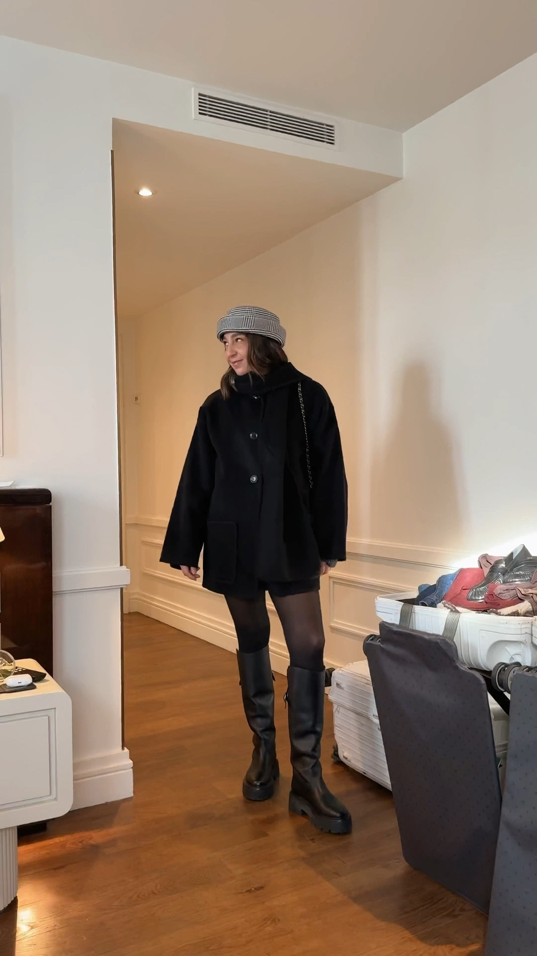 Quick GRWM in Paris: this is an oldie hat but so perfect for the trip, also mini hack wear a tennis skirt under an oversized sweater for extra Comfort 

#LTKgrwm #LTKTravel