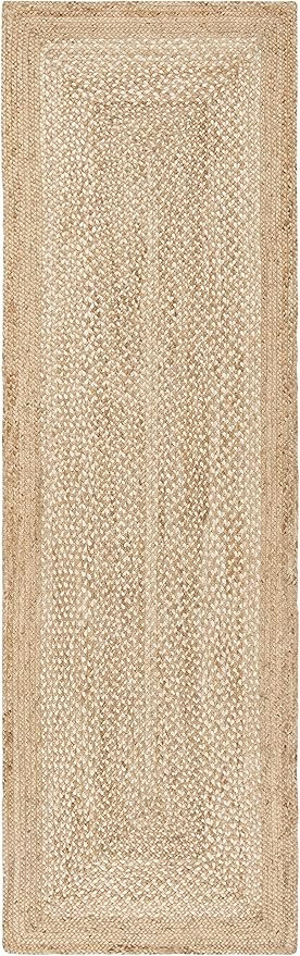 SAFAVIEH Natural Fiber Collection Runner Rug - 2'6" x 6', Natural & Ivory, Handmade Farmhouse Boh... | Amazon (US)