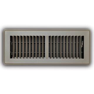 Everbilt 4 in. x 12 in. 2-Way Steel Floor Register in Brown-E150MB 04X12 - The Home Depot | The Home Depot