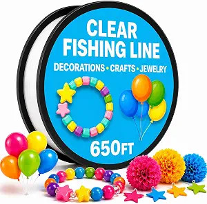 Clear Fishing Line for Crafts - Hanging Decorations - Clear String | Amazon (US)