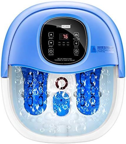Amazon.com: VIVOHOME 6 in 1 Foot Spa Bath Massager Basin with Heat Bubble Timer Red Light Drainag... | Amazon (US)