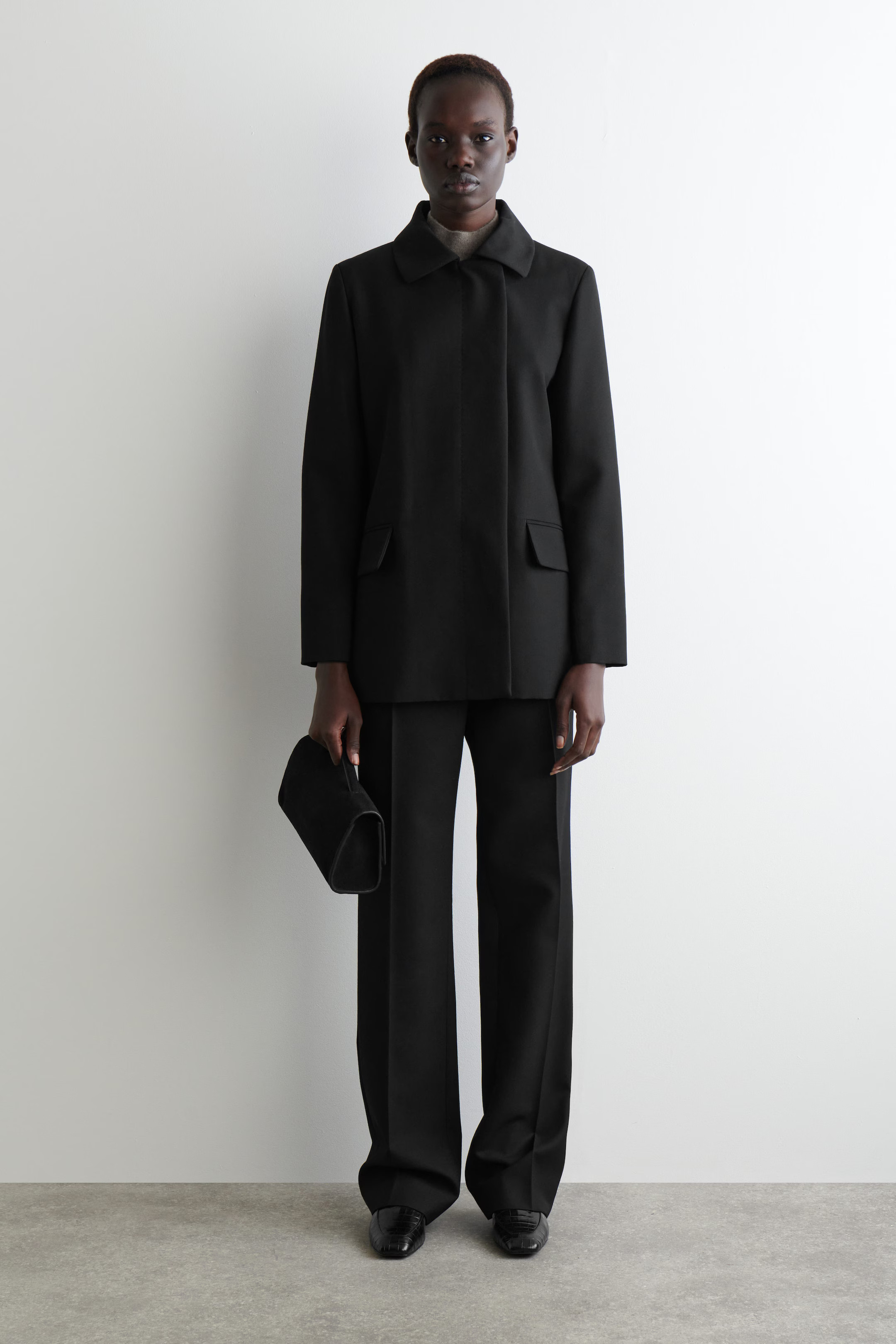 TAILORED WOOL-BLEND JACKET - BLACK | COS US | COS (EU)