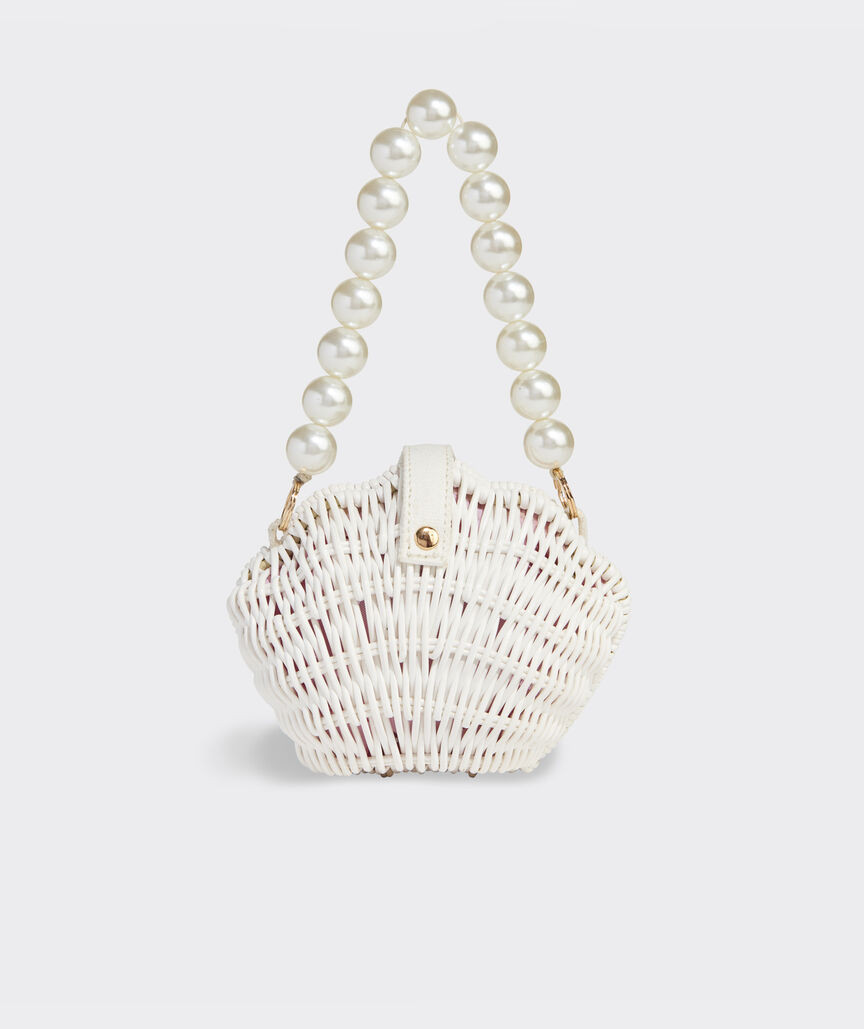 Girls Wicker Clamshell Bag | vineyard vines